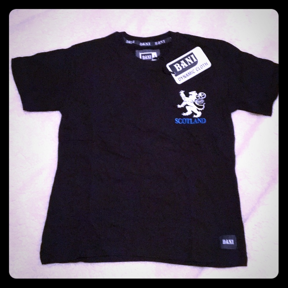 NWT Bani Scotland 🏴󠁧󠁢󠁳󠁣󠁴󠁿 T-Shirt Black Sm